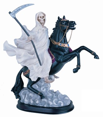 12" Santa Muerte horse White | GSC Imports