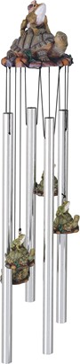 Frog and Turtle Round Top Chime | GSC Imports