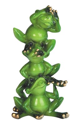 Stacked Frogs See/Speak/Hear 3 No Evils | GSC Imports