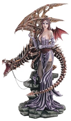 Large-scale Fairy with Skeleton Dragon | GSC Imports