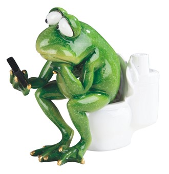 5 3/4" Frog in Restroom | GSC Imports
