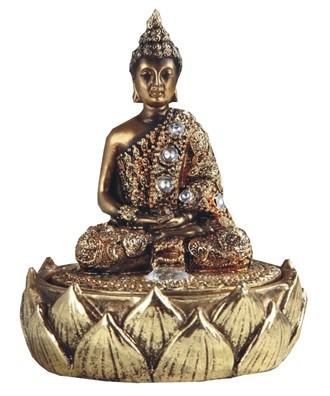4 3/4" Golden Thai Buddha Trinket Box | GSC Imports