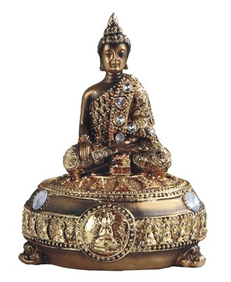 5" Golden Thai Buddha Trinket Box | GSC Imports