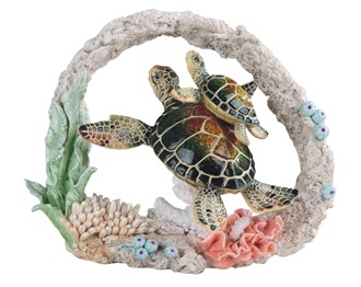 9 1/2" Green Sea Turtle with Cub | GSC Imports
