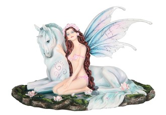 13 1/2" Fairy with Unicorn | GSC Imports