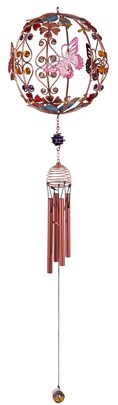 30" Copper Gem Chime, 3-B-Fly | GSC Imports