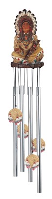 Indian Chief Round Top Windchime | GSC Imports