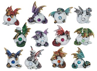 2" Mini Dragon Birthstone Set | GSC Imports