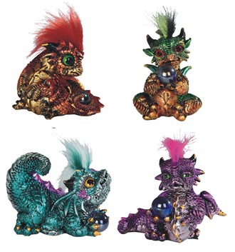 3" Dragon Baby with Spiky Hair Set | GSC Imports