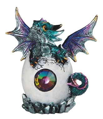 5" Blue Dragon in Egg with Spiky Hair | GSC Imports