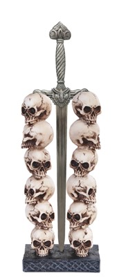 12" Skull Stack with Sword | GSC Imports