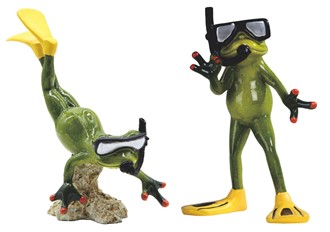 Frog Couple Snorkeling 2pc/Set | GSC Imports