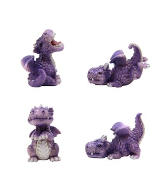 Purple Mini Dragon 4 pieces Set | GSC Imports