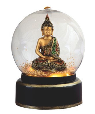 Golden Buddha in Snow Globe | GSC Imports