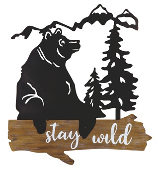 Bear Wall Decoration-STAY WILD | GSC Imports