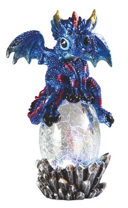 LED Blue Dragon on Egg | GSC Imports