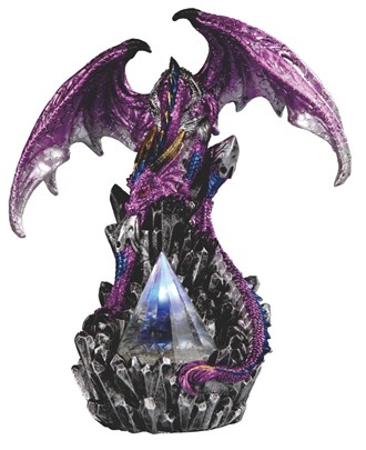 LED Purple Dragon with Crystal | GSC Imports