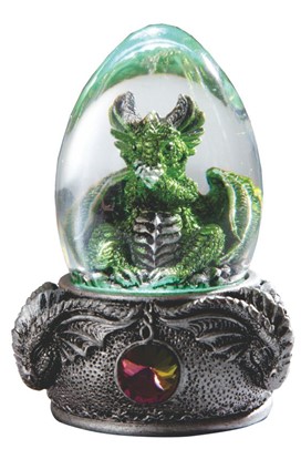 LED Green Dragon in Acrylic Egg | GSC Imports