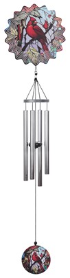 Red Cardinal Ripple Wind Chime | GSC Imports
