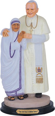 12" Pope John Paul II with Mother Teresa