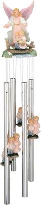 Guardian Angel Round Top Wind Chime