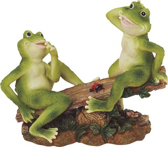 Frog Couple on Seesaw