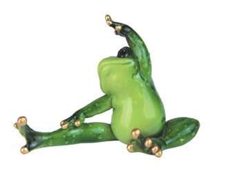 Head to Knee Pose Yoga Frog