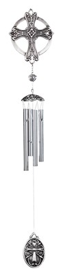 Pewter Chime, Cross 28"L