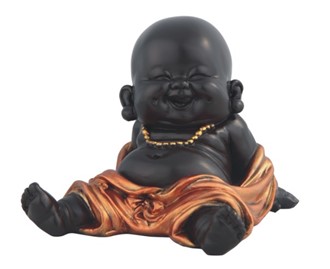 Little Buddhist Monk in Golden/Black