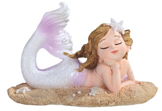 Mermaid on Beach-White