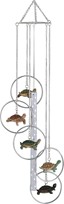 View 5-Ring Polyresin Turtle Wind Chime