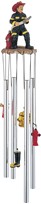 View US Fireman on Duty Round Top Wind Chime