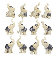 View Miniature Ivory Elephant set
