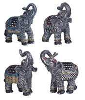 View Silver Mini Thai Elephant Set