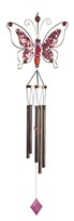 View Metal Wired/Gem Butterfly Wind Chime