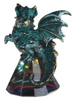 View Water Blue Dragon on Pyramid Glass