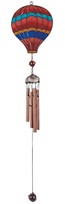 View Red Air Balloon Wind Chime