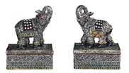 View Thai Elephant Trinket Box Set