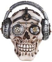 View Robotic Skull with Headset