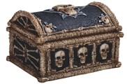 View Skull-Black Trinket Box