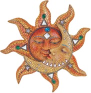 View 16" Mosaic Sun and Moon