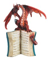 View Red Dragon on an Open Book