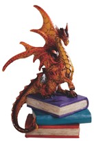 View Red Dragon a Book Pile