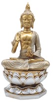View Gold&Silver Buddha in Lotus Seat