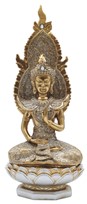 View Gold&Silver Buddha in Lotus Seat