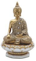 View Gold&Silver Buddha - Earth Touch, in Lotus Seat