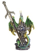 View Green Dragon with Sword