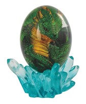 View Green Dragon in Acrylic Egg