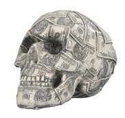 View Skull with Dollar Bill
