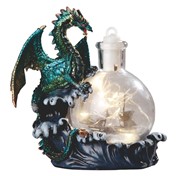 View LED Dragon with Ship-in-Bottle